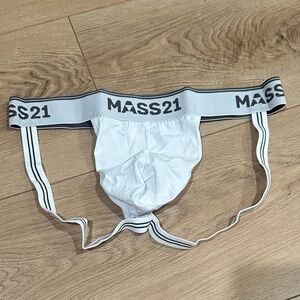 MASS21 white jock strap comfy thong underwear